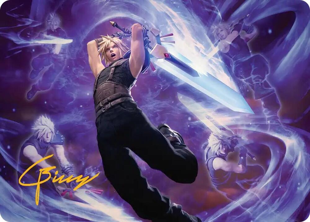 Cloud's Limit Break Art Card (Gold-Stamped Signature) (23) [Final Fantasy Art Series]