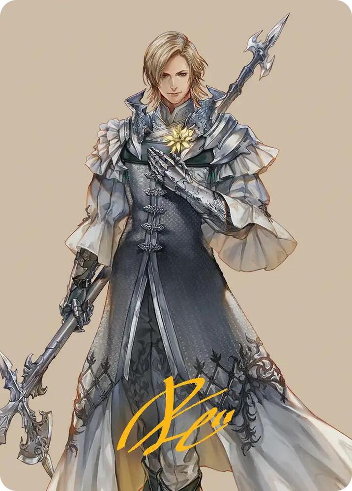 Dion, Bahamut's Dominant Art Card (Gold-Stamped Signature) (42) [Final Fantasy Art Series]