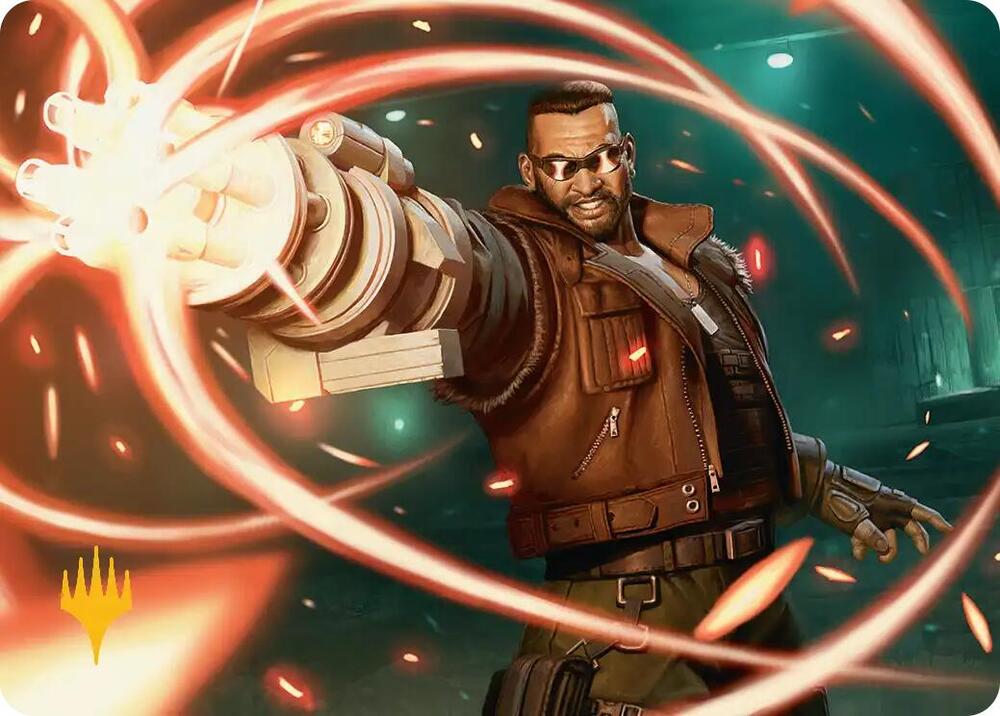 Barret Wallace Art Card (Gold-Stamped Planeswalker Symbol) (8) [Final Fantasy Art Series]