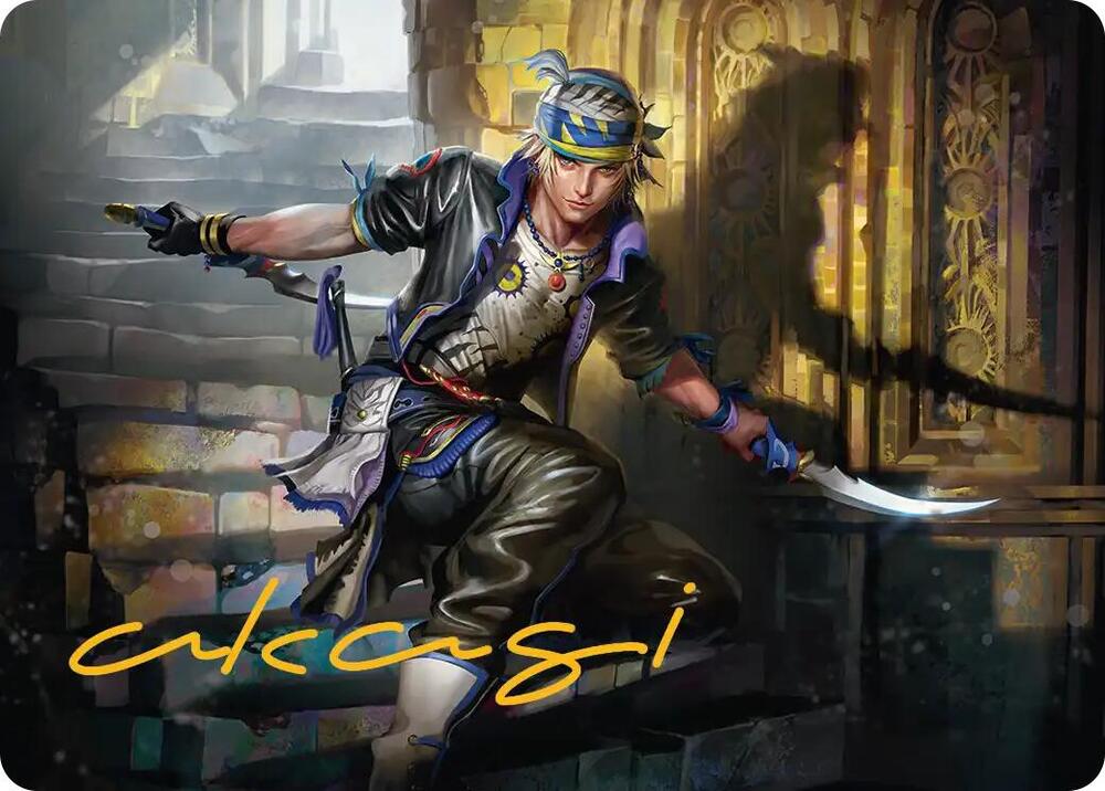 Locke Cole Art Card (Gold-Stamped Signature) (15) [Final Fantasy Art Series]