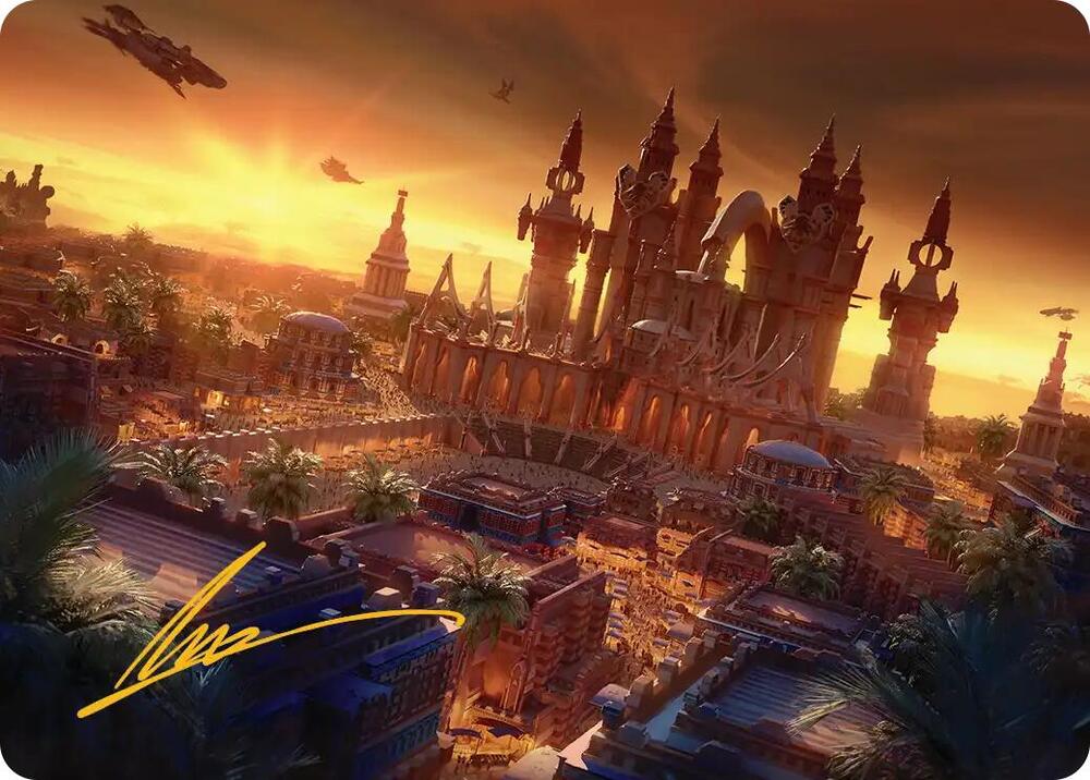 Rabanastre, Royal City Art Card (Gold-Stamped Signature) (18) [Final Fantasy Art Series]