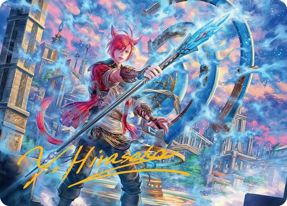 G'raha Tia, Scion Reborn Art Card (19) (Gold-Stamped Signature) [Final Fantasy Art Series]