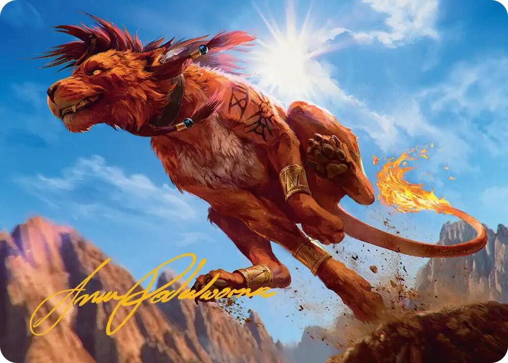 Red XIII, Proud Warrior Art Card (Gold-Stamped Signature) (30) [Final Fantasy Art Series]