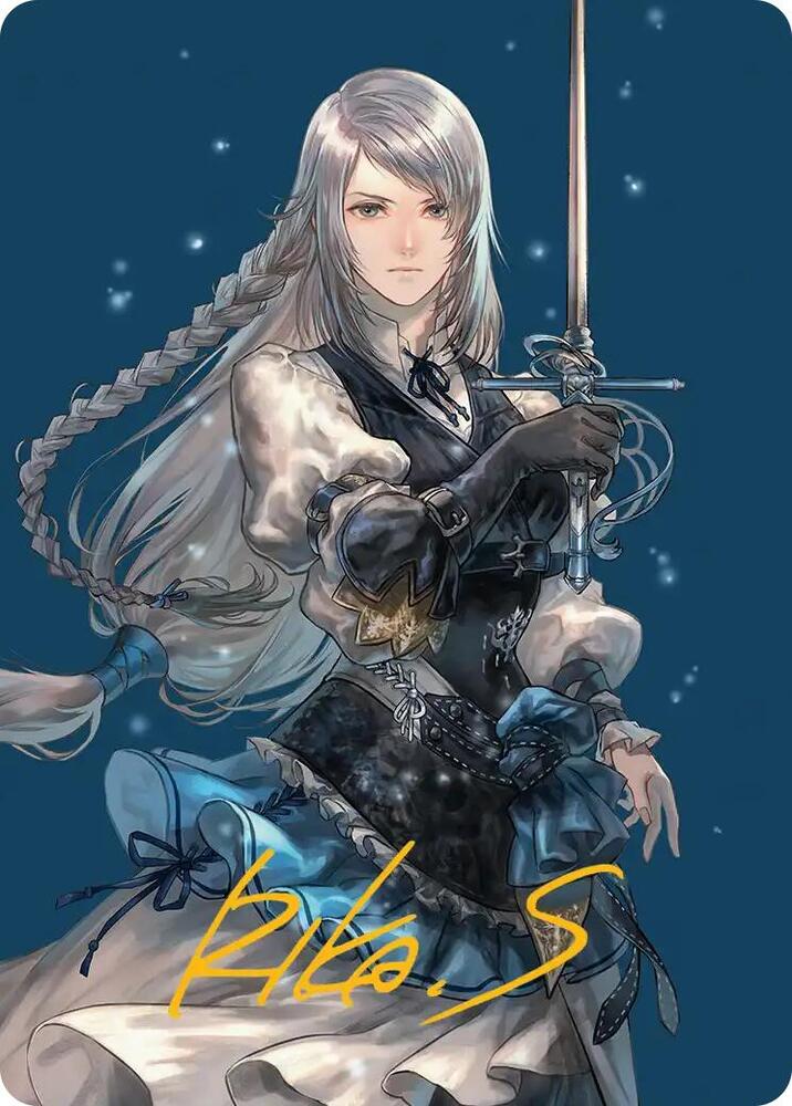 Jill, Shiva's Dominant Art Card (Gold-Stamped Signature) (43) [Final Fantasy Art Series]