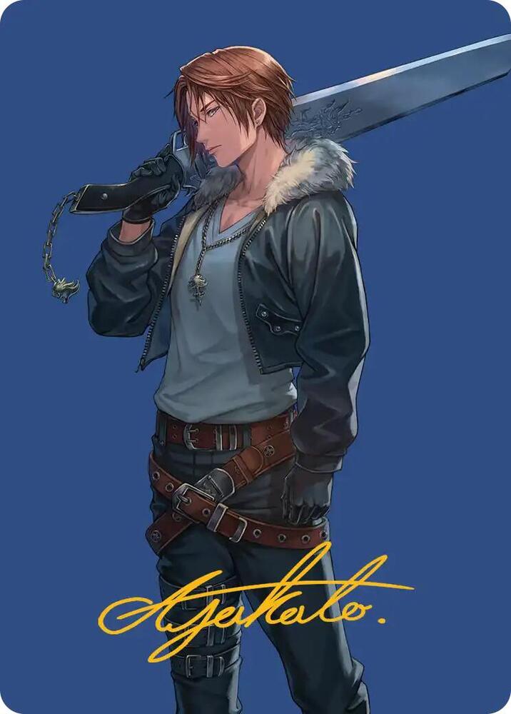 Squall, SeeD Mercenary Art Card (Gold-Stamped Signature) (47) [Final Fantasy Art Series]