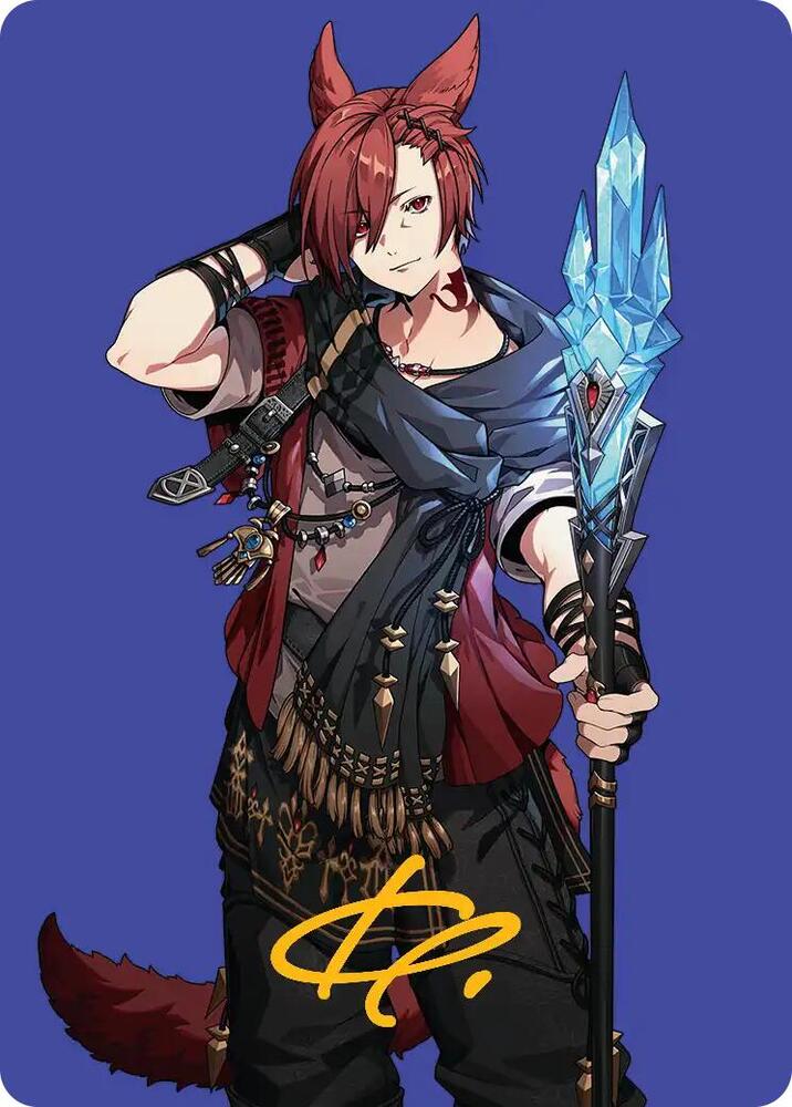 G'raha Tia, Scion Reborn Art Card (51) (Gold-Stamped Signature) [Final Fantasy Art Series]