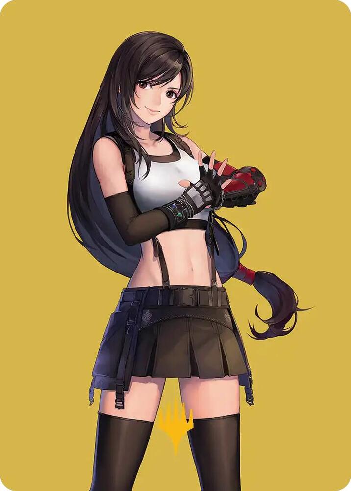 Tifa, Martial Artist Art Card (Gold-Stamped Planeswalker Symbol) (52) [Final Fantasy Art Series]