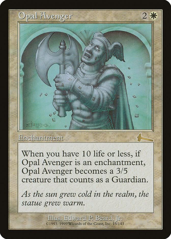 Opal Avenger (15) [Urza's Legacy]
