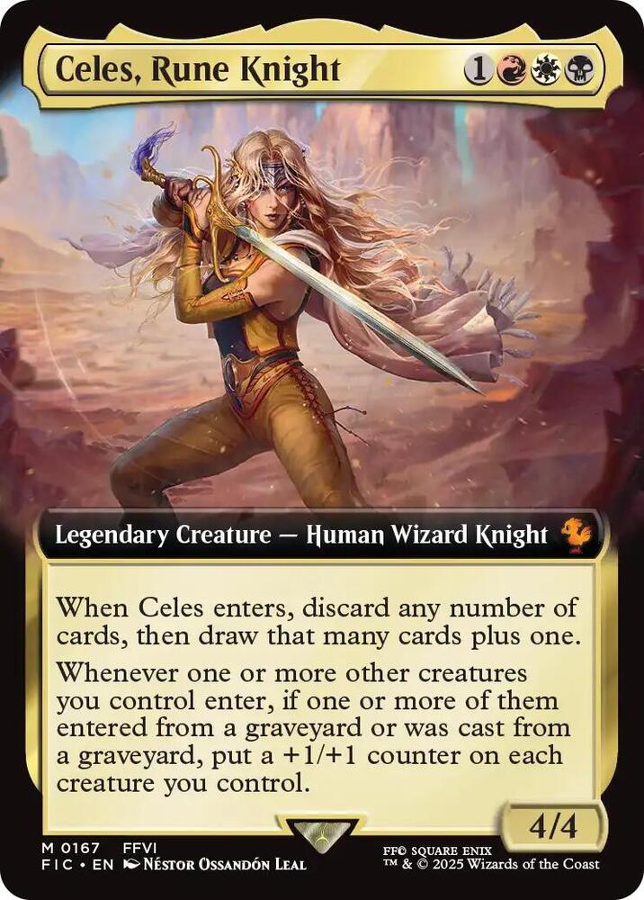 Celes, Rune Knight (Extended Art) (167) [Final Fantasy Commander]