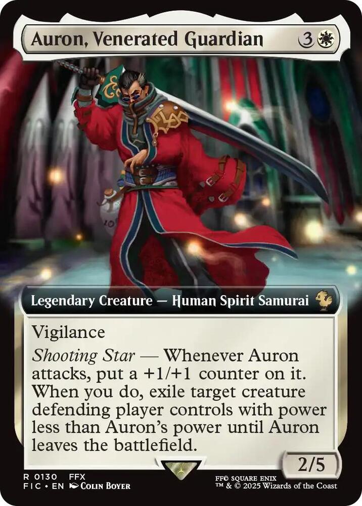 Auron, Venerated Guardian (Extended Art) (130) [Final Fantasy Commander]