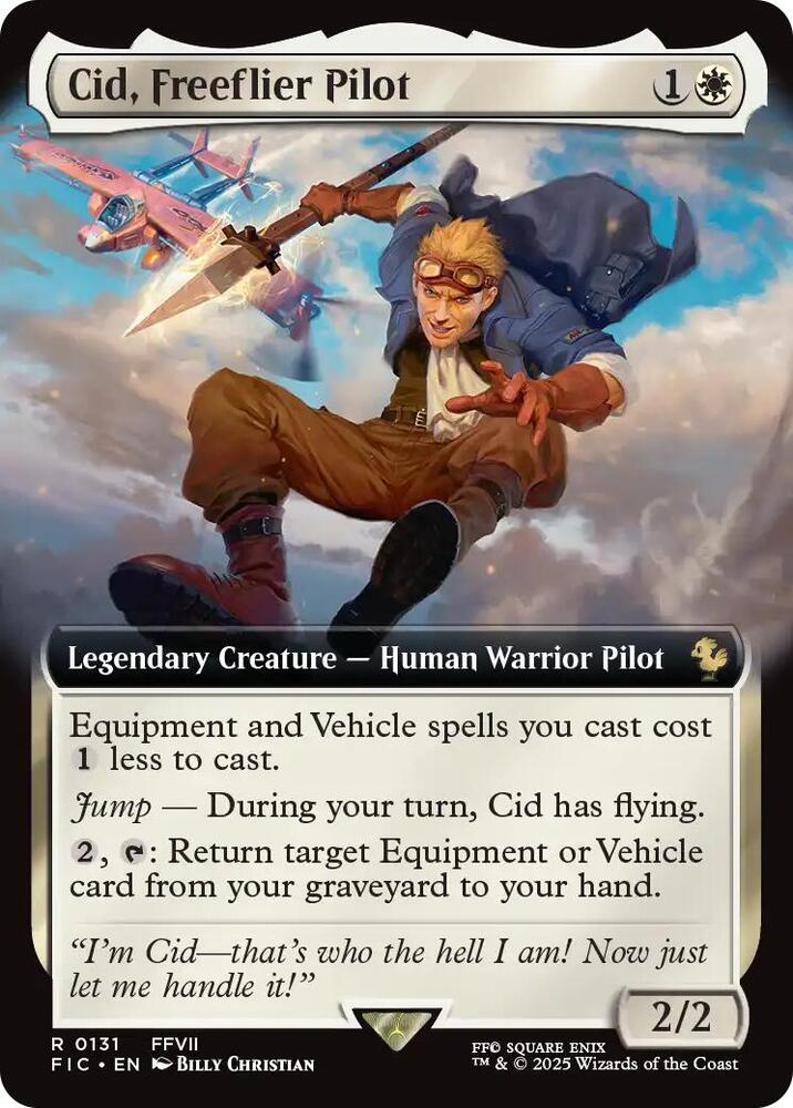 Cid, Freeflier Pilot (Extended Art) (131) [Final Fantasy Commander]