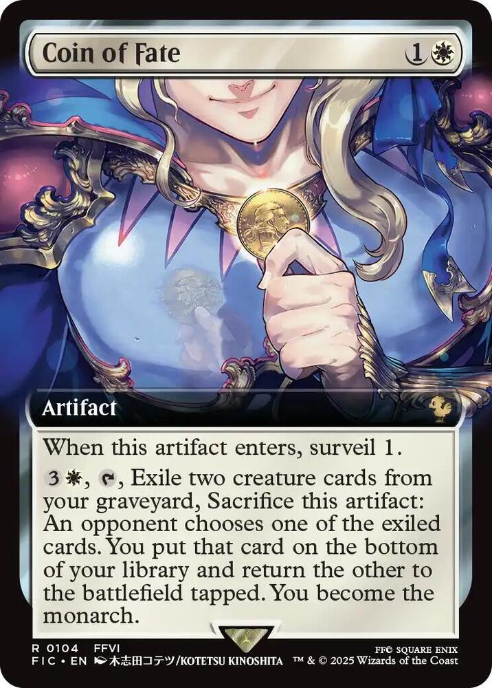 Coin of Fate (Extended Art) (104) [Final Fantasy Commander]