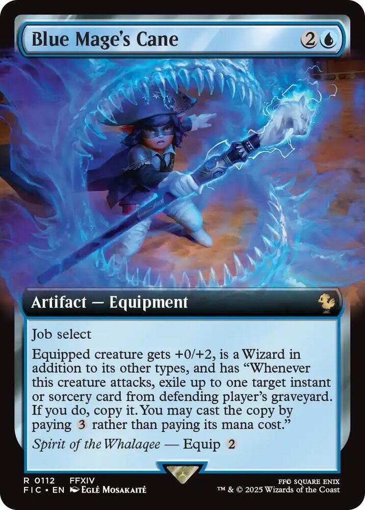Blue Mage's Cane (Extended Art) (112) [Final Fantasy Commander]