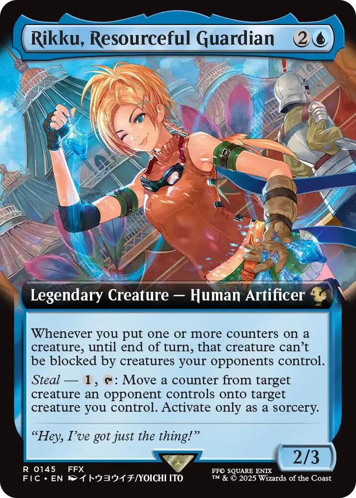 Rikku, Resourceful Guardian (Extended Art) (145) [Final Fantasy Commander]