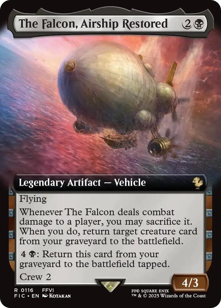 The Falcon, Airship Restored (Extended Art) (116) [Final Fantasy Commander]