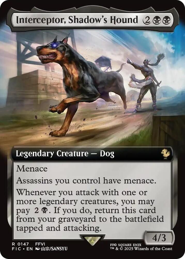 Interceptor, Shadow's Hound (Extended Art) (147) [Final Fantasy Commander]