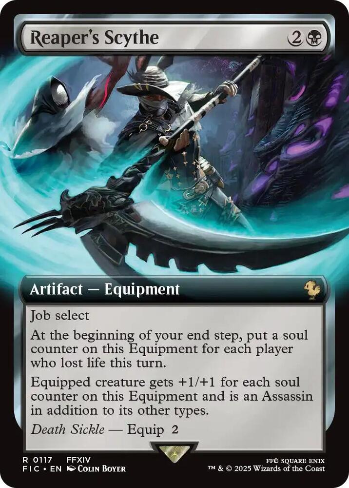 Reaper's Scythe (Extended Art) (117) [Final Fantasy Commander]