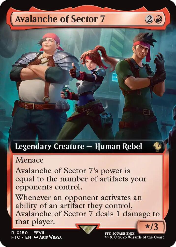 Avalanche of Sector 7 (Extended Art) (150) [Final Fantasy Commander]