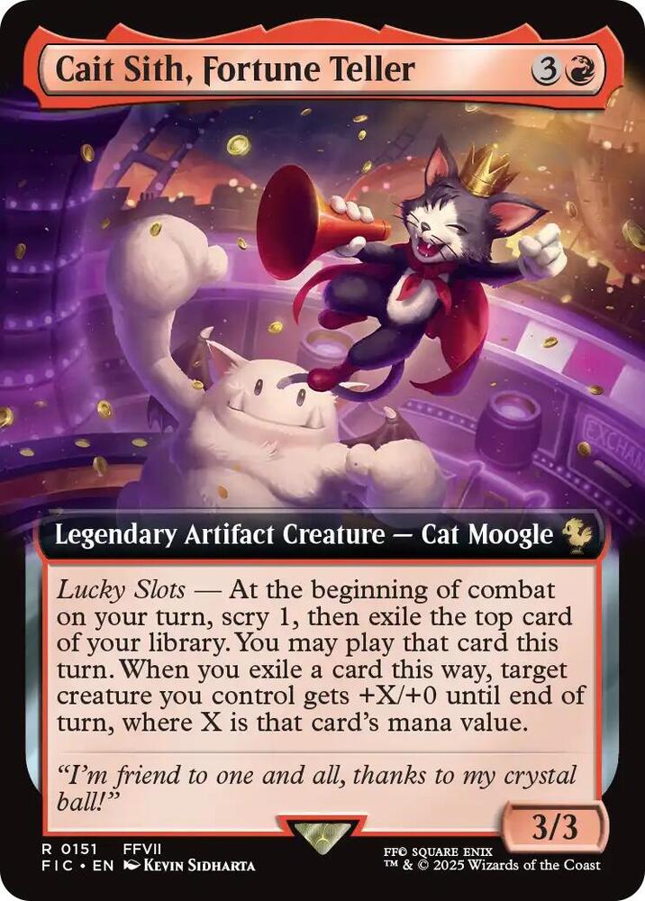Cait Sith, Fortune Teller (Extended Art) (151) [Final Fantasy Commander]