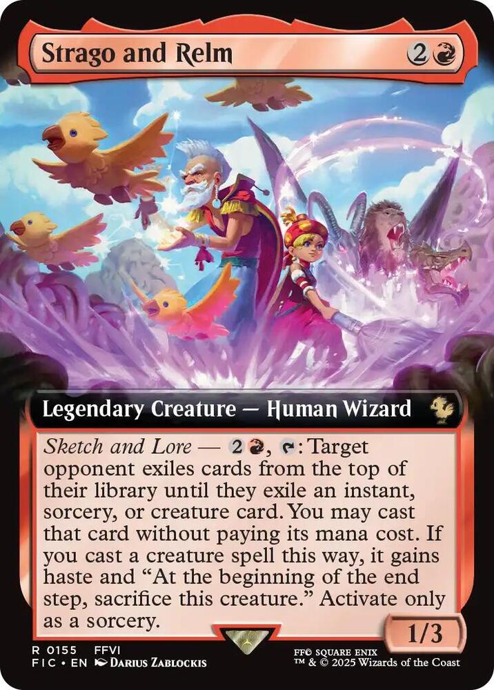 Strago and Relm (Extended Art) (155) [Final Fantasy Commander]