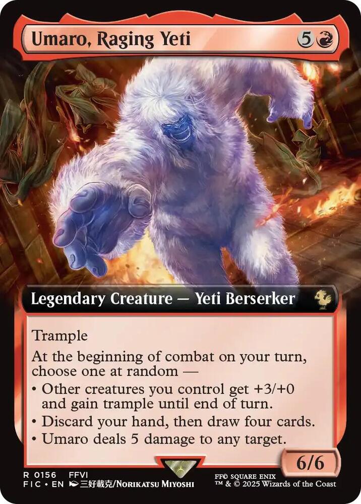 Umaro, Raging Yeti (Extended Art) (156) [Final Fantasy Commander]