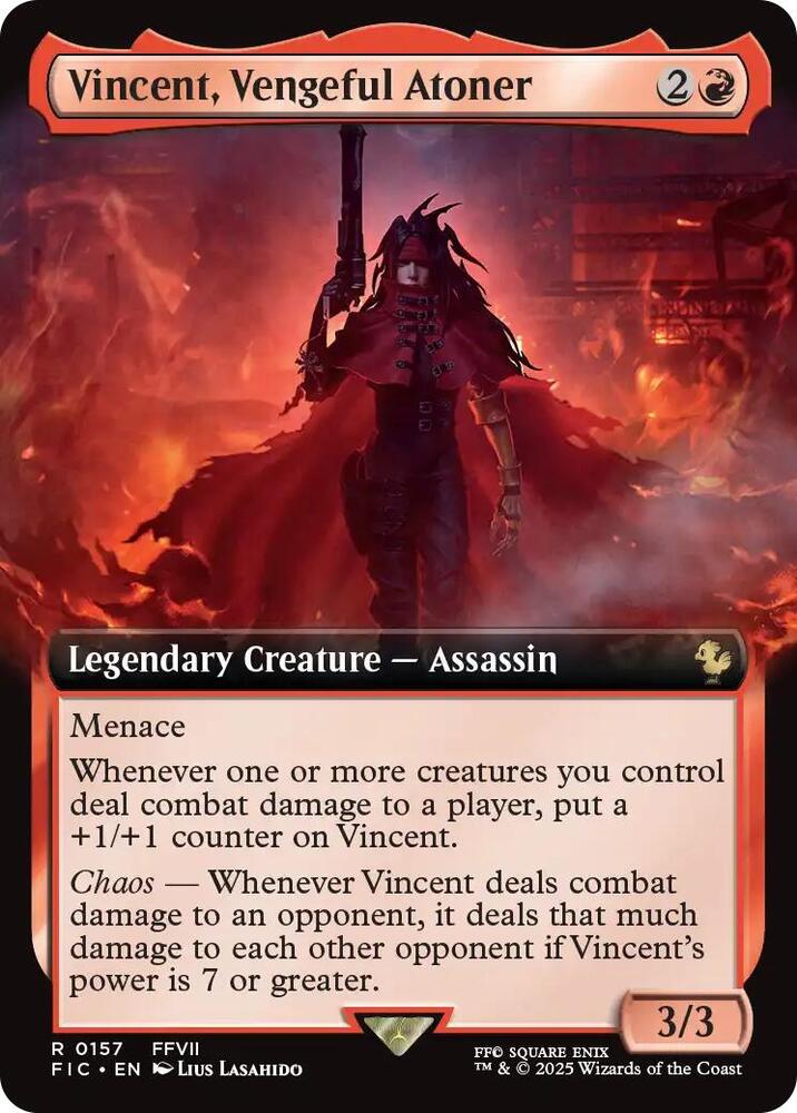 Vincent, Vengeful Atoner (Extended Art) (157) [Final Fantasy Commander]