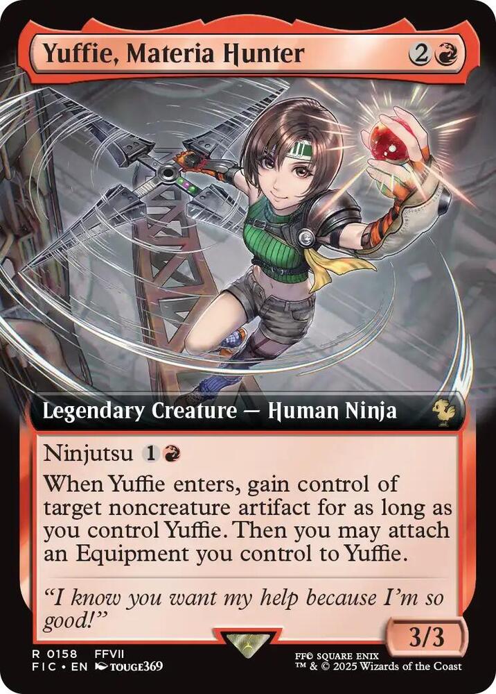 Yuffie, Materia Hunter (Extended Art) (158) [Final Fantasy Commander]