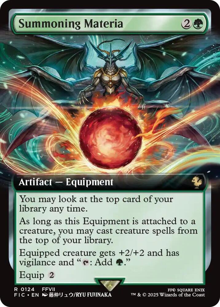 Summoning Materia (Extended Art) (124) [Final Fantasy Commander]