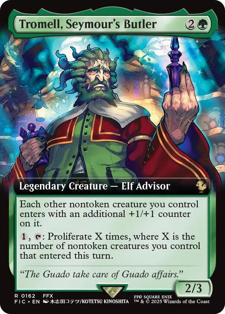 Tromell, Seymour's Butler (Extended Art) (162) [Final Fantasy Commander]