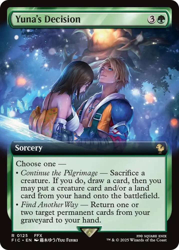 Yuna's Decision (Extended Art) (125) [Final Fantasy Commander]
