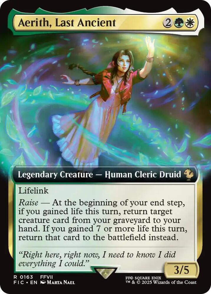 Aerith, Last Ancient (Extended Art) (163) [Final Fantasy Commander]