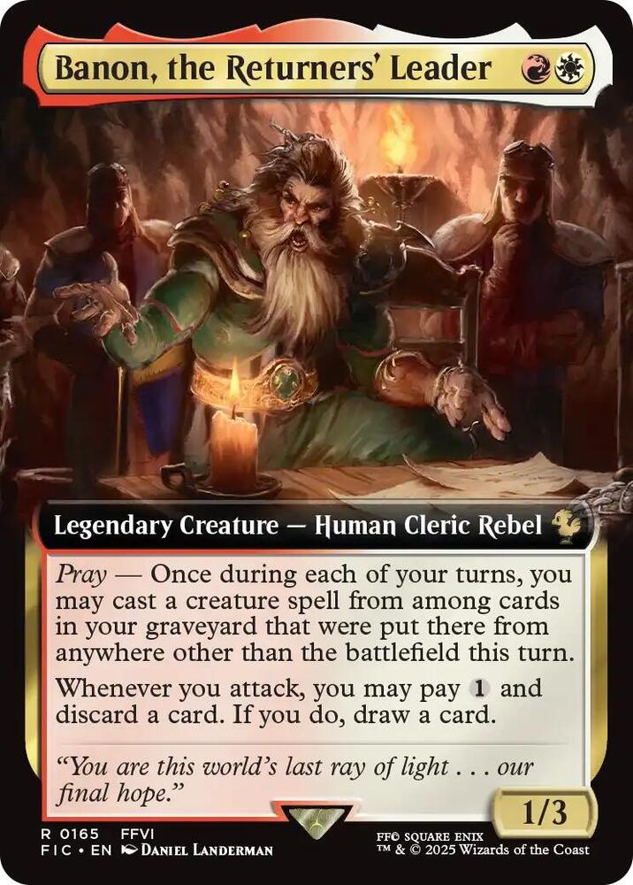 Banon, the Returners' Leader (Extended Art) (165) [Final Fantasy Commander]