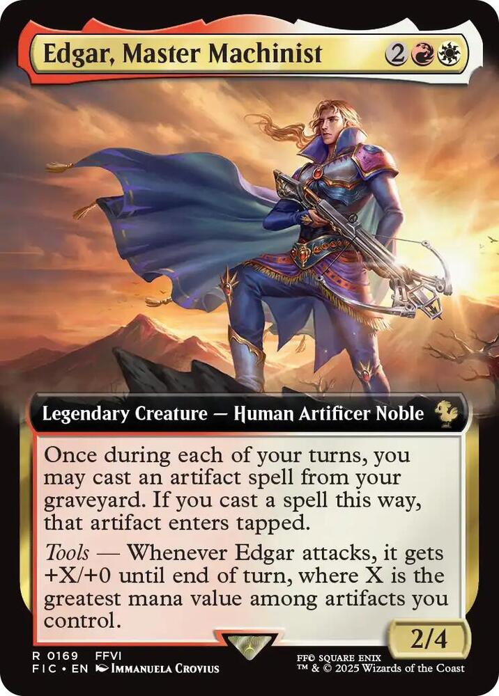 Edgar, Master Machinist (Extended Art) (169) [Final Fantasy Commander]