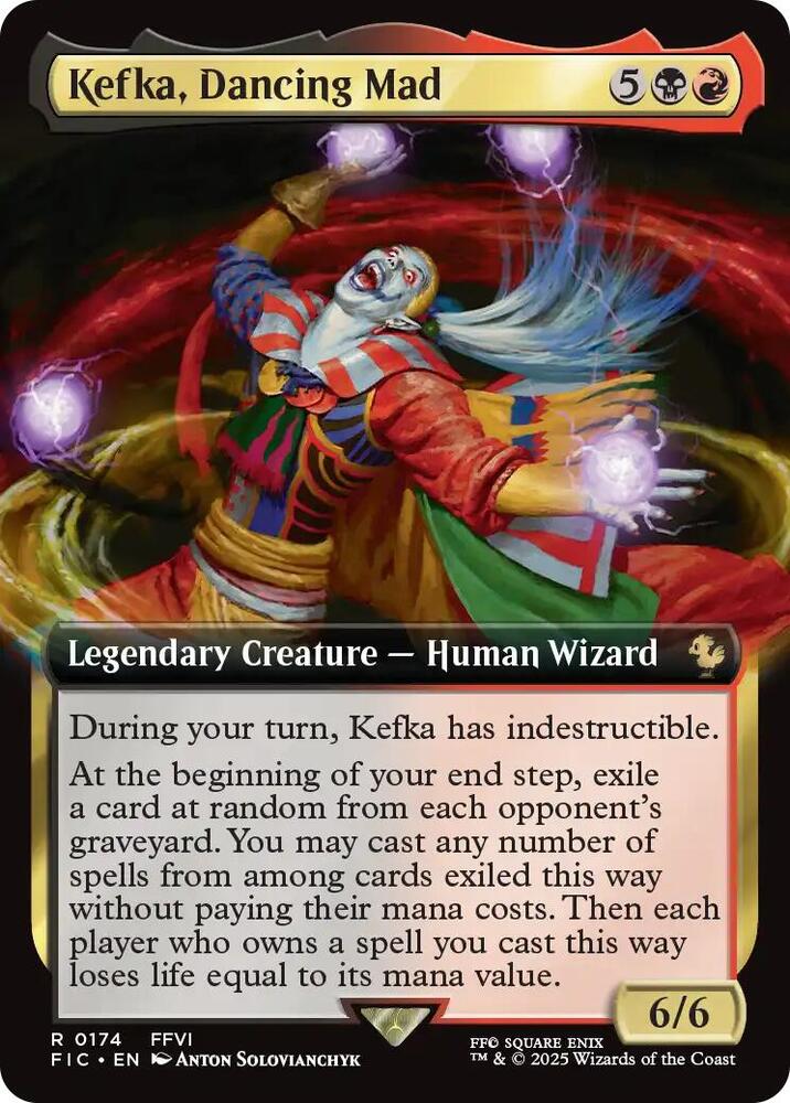 Kefka, Dancing Mad (Extended Art) (174) [Final Fantasy Commander]