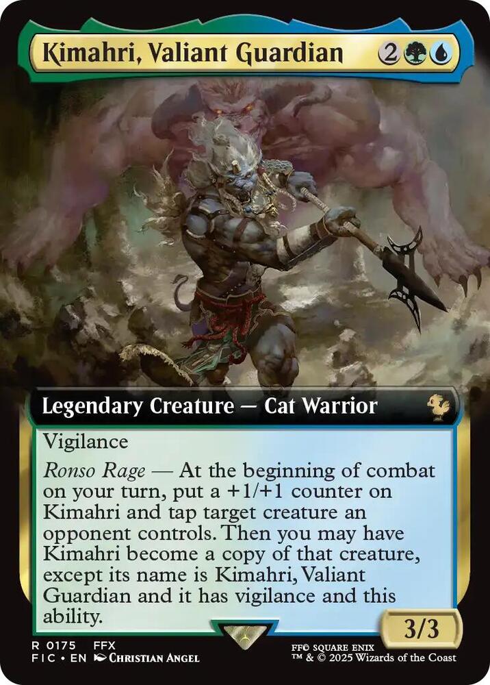 Kimahri, Valiant Guardian (Extended Art) (175) [Final Fantasy Commander]