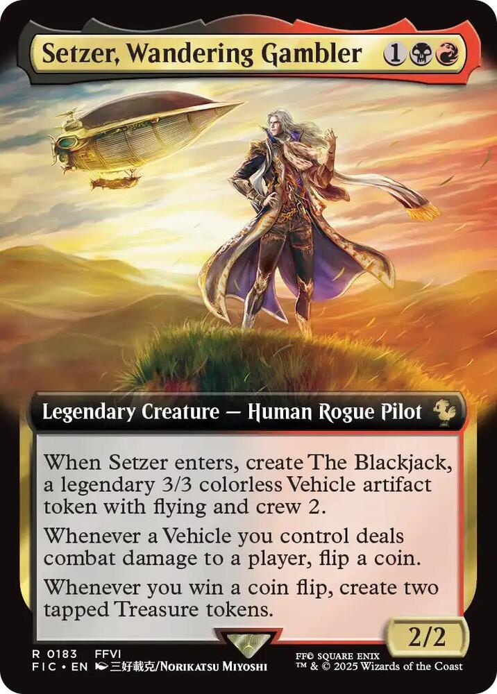 Setzer, Wandering Gambler (Extended Art) (183) [Final Fantasy Commander]