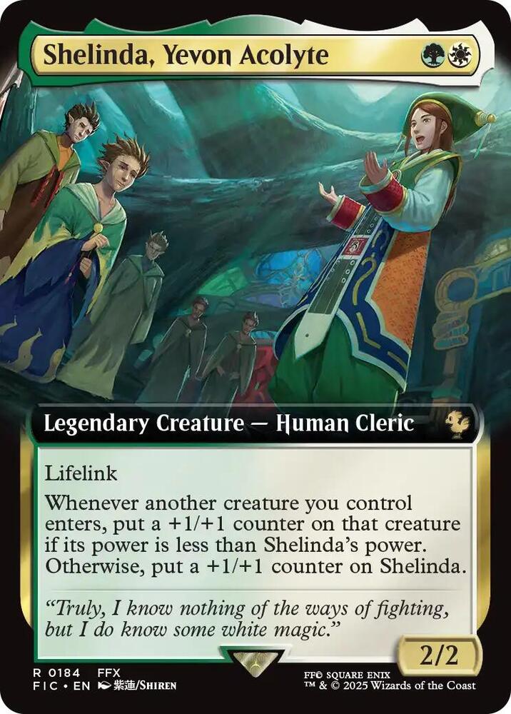 Shelinda, Yevon Acolyte (Extended Art) (184) [Final Fantasy Commander]