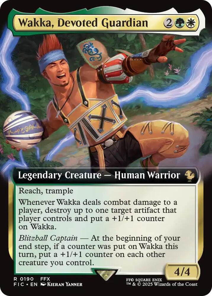 Wakka, Devoted Guardian (Extended Art) (190) [Final Fantasy Commander]
