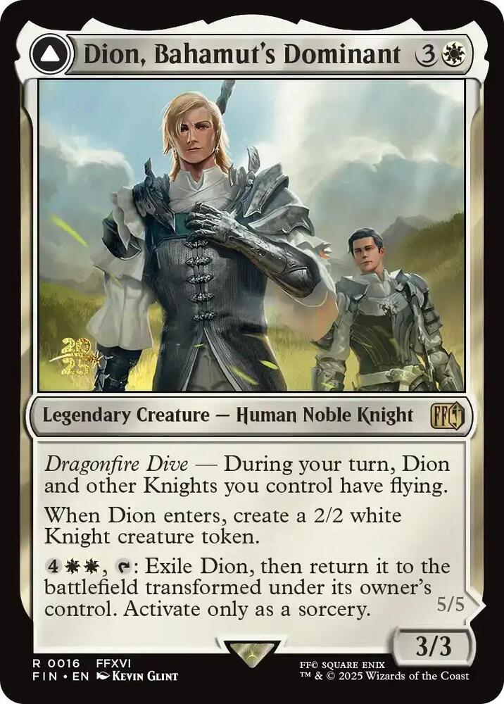 Dion, Bahamut's Dominant (16) [Prerelease Cards]