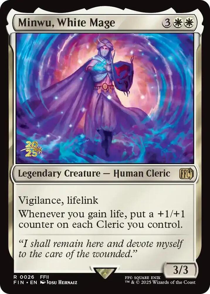 Minwu, White Mage (26) [Prerelease Cards]