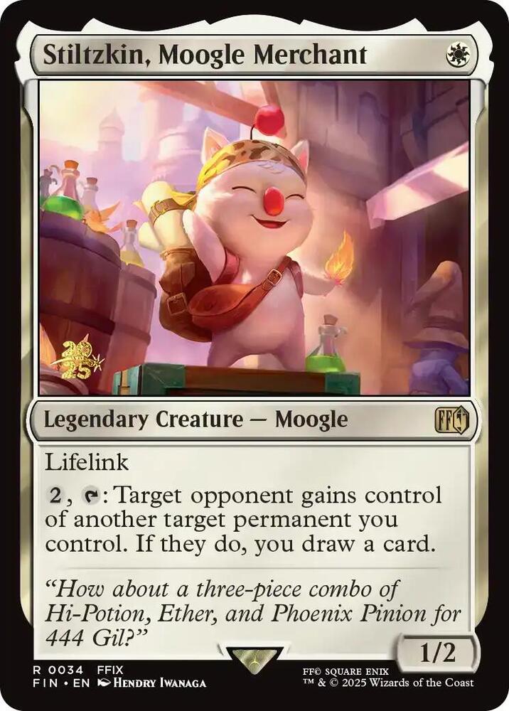 Stiltzkin, Moogle Merchant (34) [Prerelease Cards]