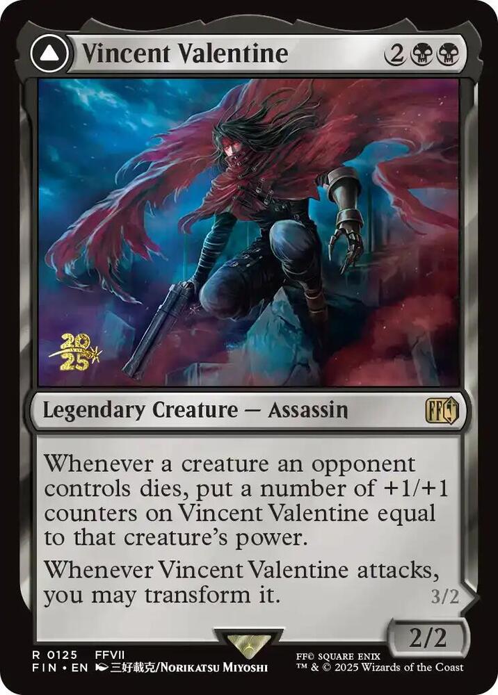 Vincent Valentine (125) [Prerelease Cards]