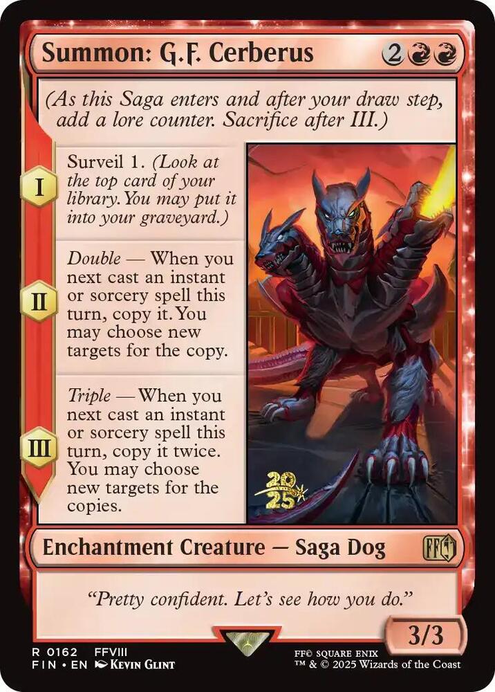 Summon: G.F. Cerberus (162) [Prerelease Cards]