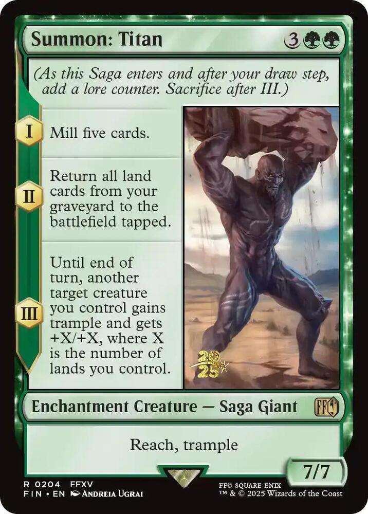 Summon: Titan (204) [Prerelease Cards]