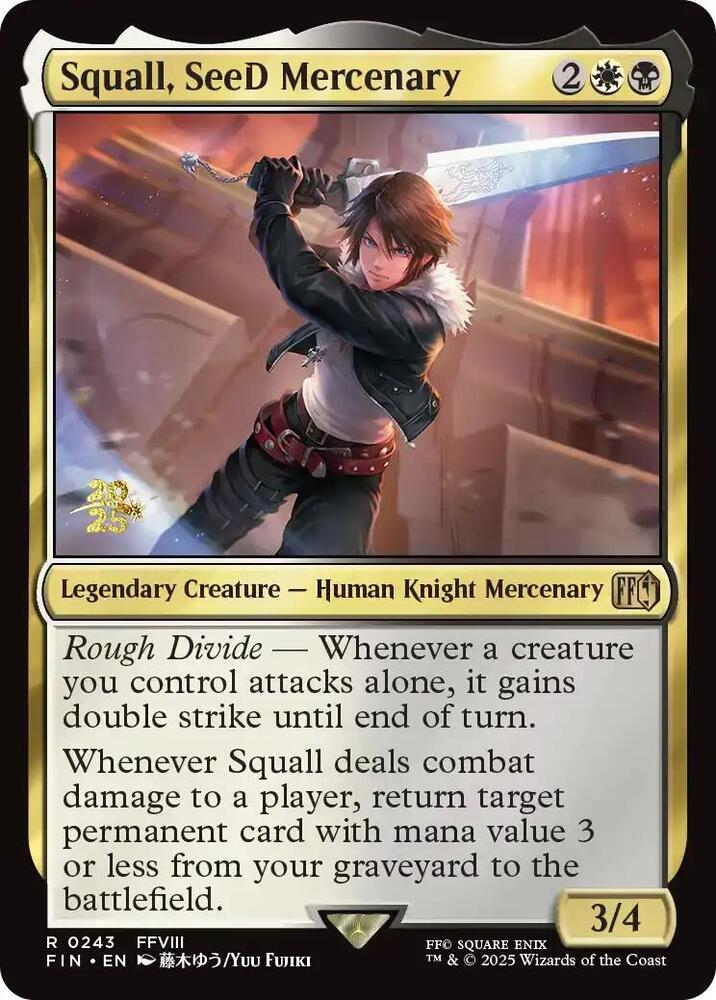Squall, SeeD Mercenary (243) [Prerelease Cards]