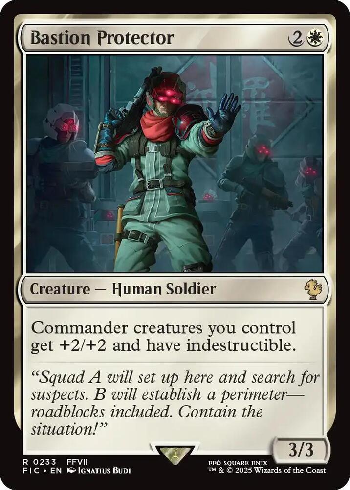 Bastion Protector (Surge Foil) (233) [Final Fantasy Commander]