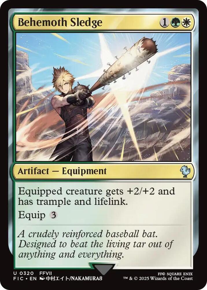 Behemoth Sledge (Surge Foil) (320) [Final Fantasy Commander]