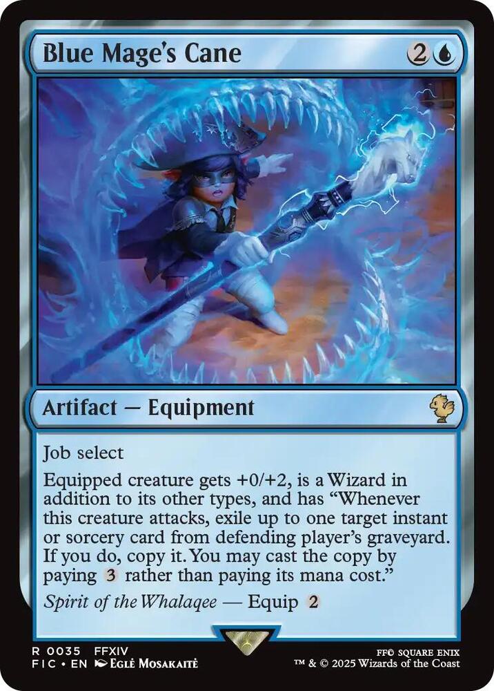 Blue Mage's Cane (Surge Foil) (35) [Final Fantasy Commander]