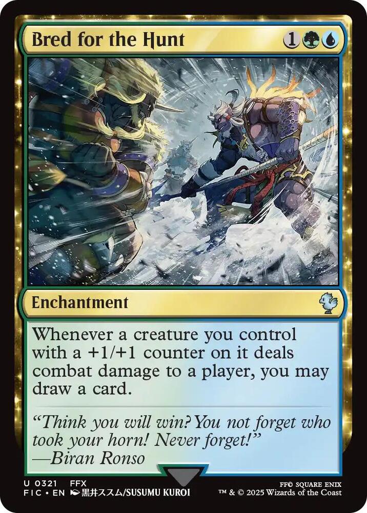 Bred for the Hunt (Surge Foil) (321) [Final Fantasy Commander]