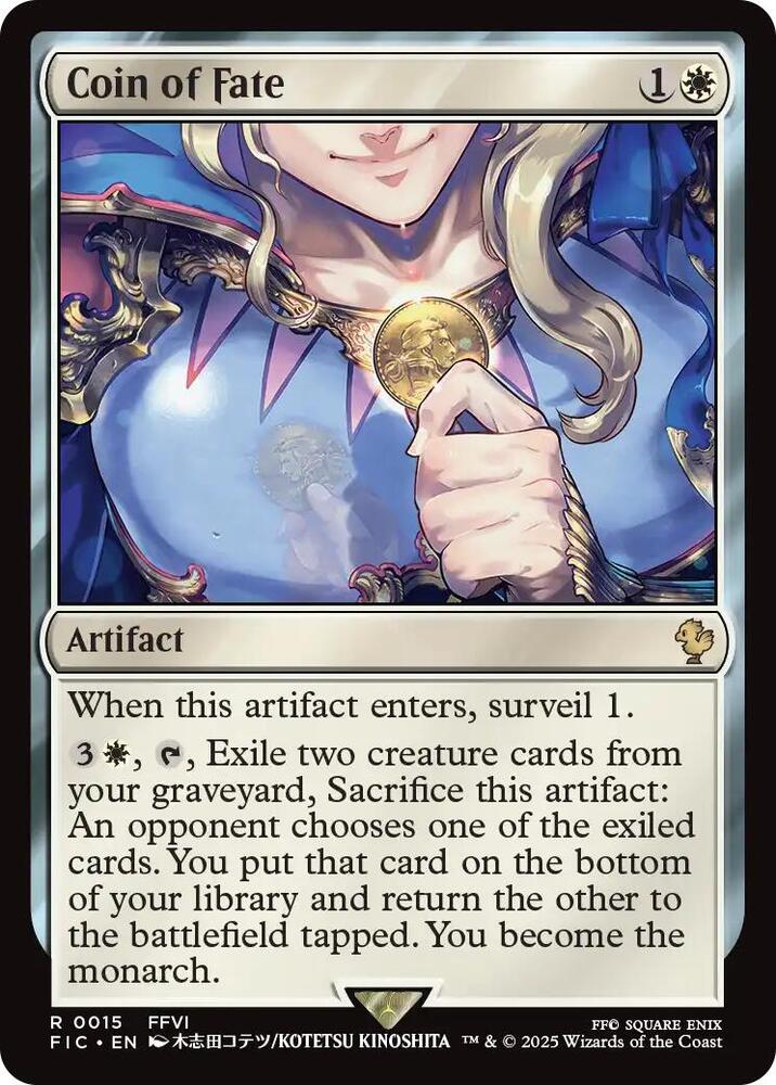 Coin of Fate (Surge Foil) (15) [Final Fantasy Commander]